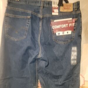 Comfort Fit Blue Jeans